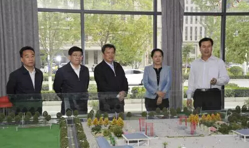 市長(zhǎng)陳青，副市長(zhǎng)王月成陪同省電力投資集團(tuán)公司總經(jīng)理李輝一行深入階州廣場(chǎng)視察