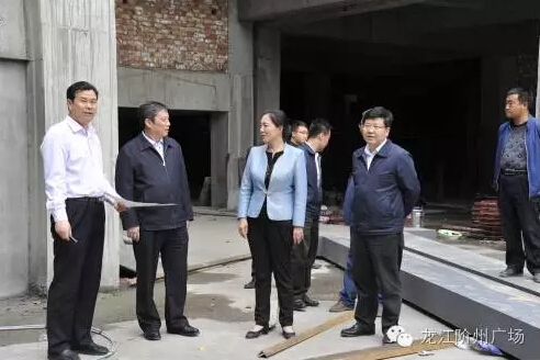 市長(zhǎng)陳青，副市長(zhǎng)王月成陪同省電力投資集團(tuán)公司總經(jīng)理李輝一行深入階州廣場(chǎng)視察