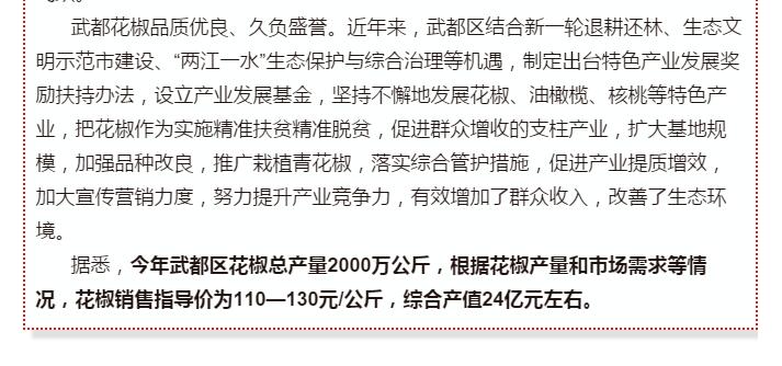 5.28億！一場(chǎng)盛會(huì)，武都花椒“火”了